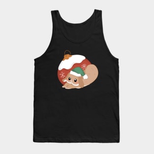 Bailey the Yoga rabit and the Christmas Ball _ Bunniesmee Christmas Edition Tank Top